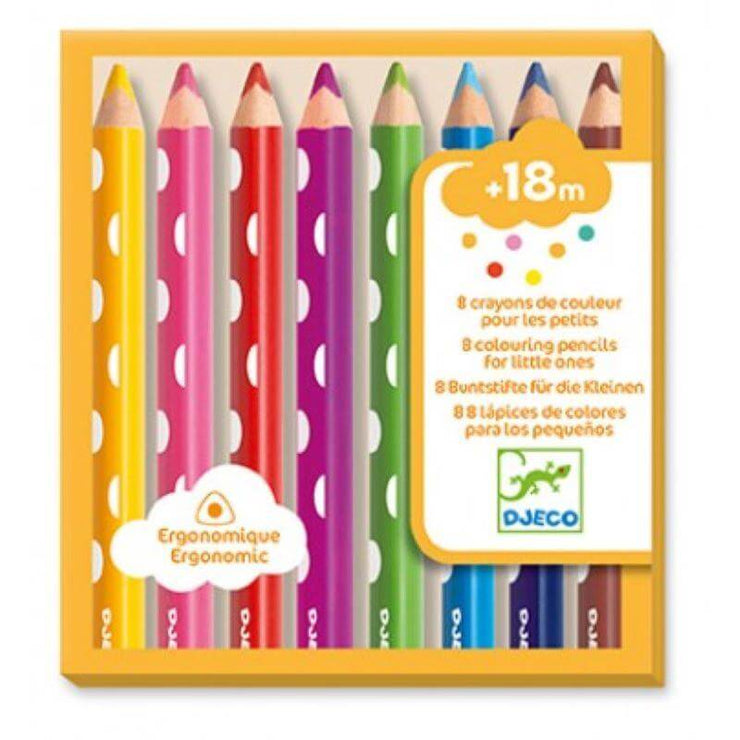 DJECO - 8 colouring pencils for kids
