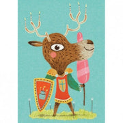 Djeco - 8 birthday invitations to fill - knights theme - birthday party for kids - arts and crafts