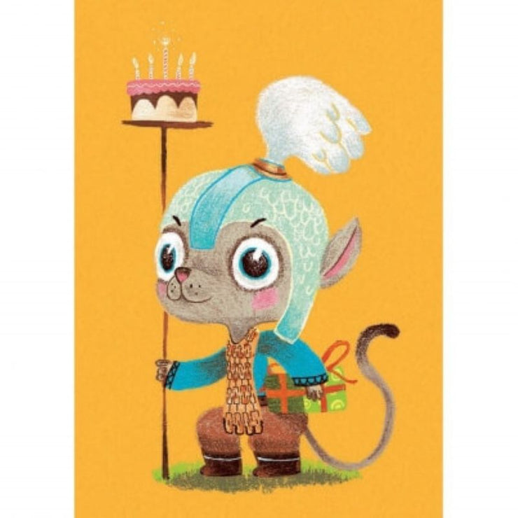 Djeco - 8 birthday invitations to fill - knights theme - birthday party for kids - arts and crafts
