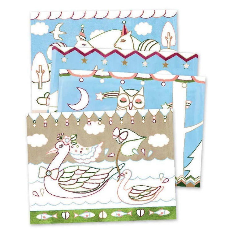 A soft and poetic paint set with gouache perfect for young artists by Djeco and Aiko