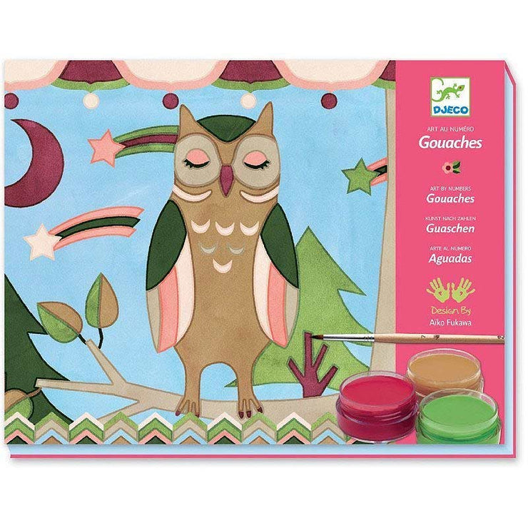 A soft and poetic paint set with gouache perfect for young artists by Djeco and Aiko
