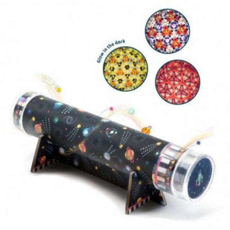 DJECO - DIY kit - Build your own kaleidoscope - Space theme - Scene