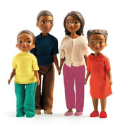 A modern doll family designed in France by Djeco