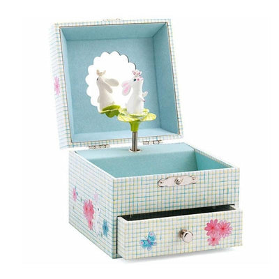 This great music box will allow to hide its small treasure on the bunny sound. Shop the Djeco items at Frenchblossom.com