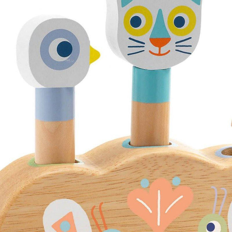 Help your baby to develop stimulation with this cute and fun babypoli toy by the french designer Djeco