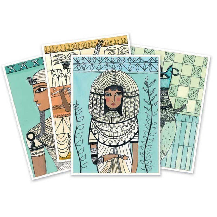 A wonderful Egyptian art colouring set for children, designed in France by Djeco