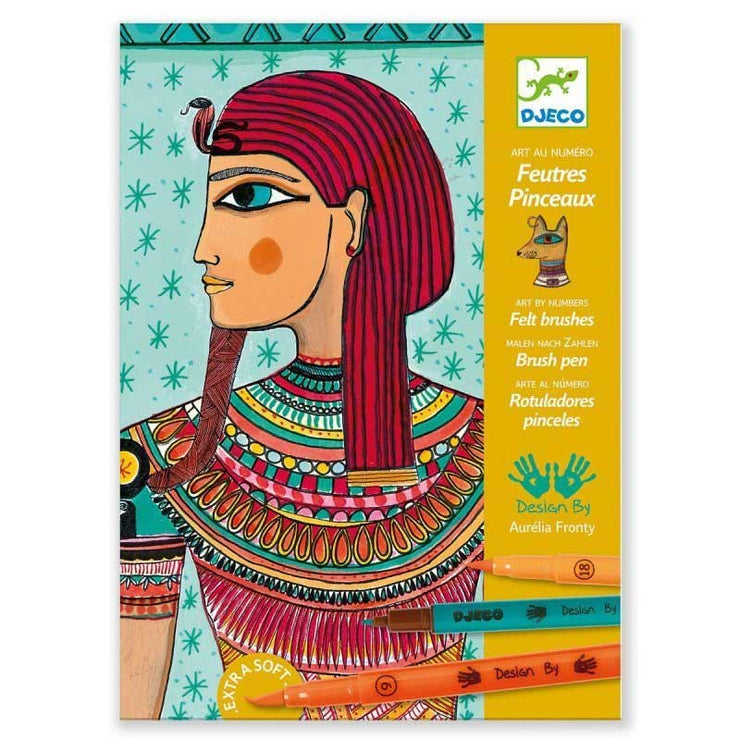 A wonderful Egyptian art colouring set for children, designed in France by Djeco