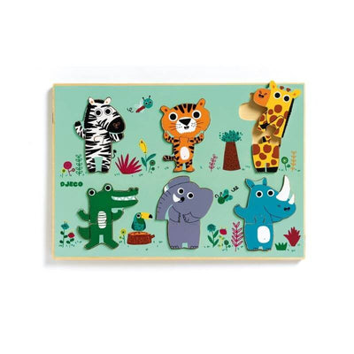 DJECO - wooden puzzle for kids - coucou croco