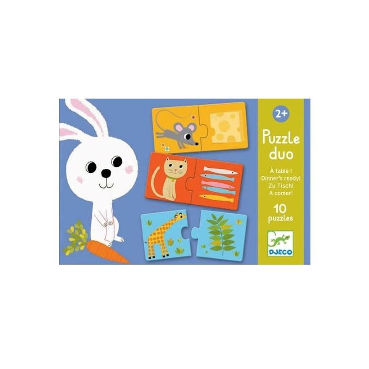 DJECO - Duo puzzle à table - 20 pieces about food element