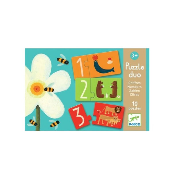 DJECO - Duo puzzle - numbers - educational toy for children