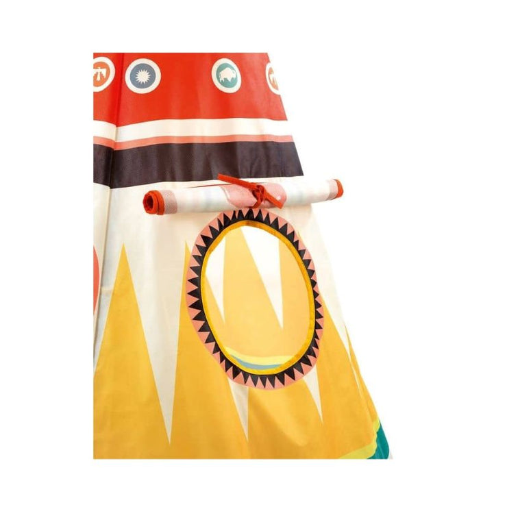 Djeco - multicolored teepee for kids - fun and original decoration for kids 