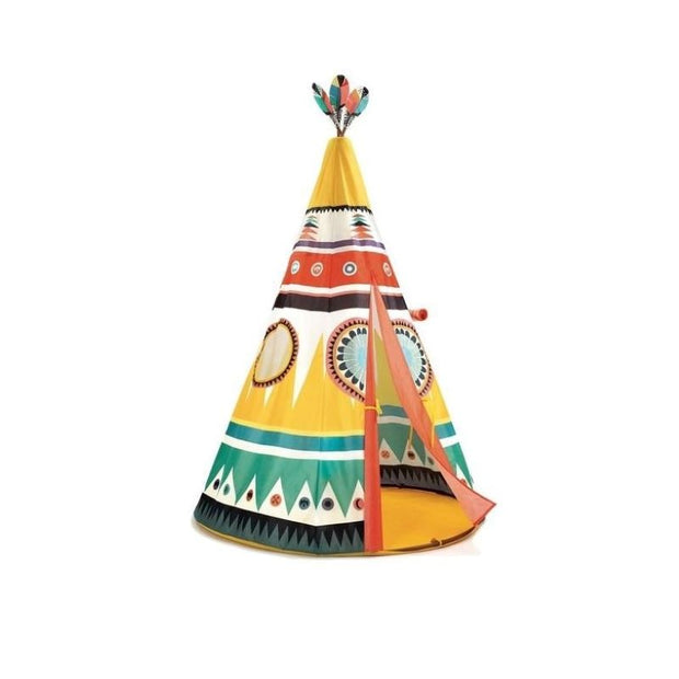 Djeco - multicolored teepee for kids - fun and original decoration for kids 