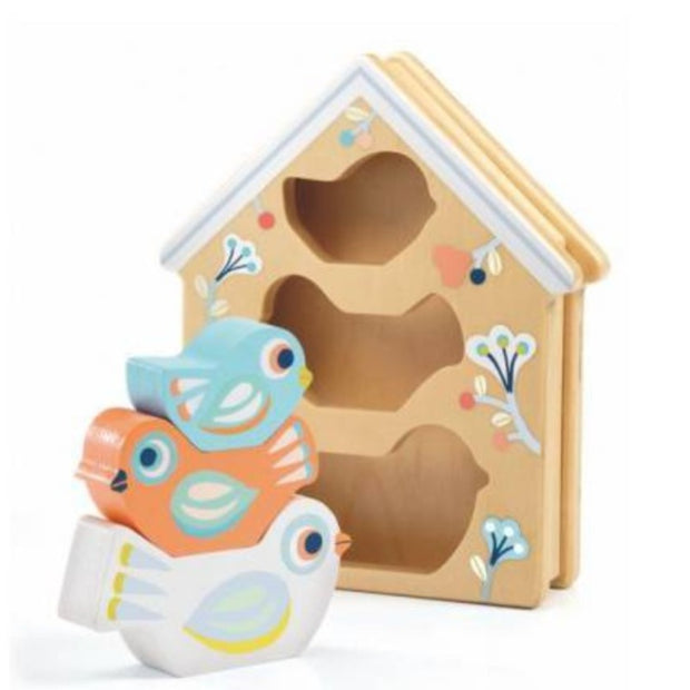 DJECO - Babybirdy wooden awakening toy for baby