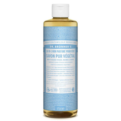 Dr. Bronner's - multifunctionnal liquid soap 18 in 1 - neutral smell - respect the skin and the environment