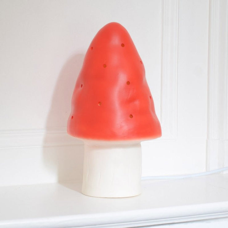 Red mushroom lamp