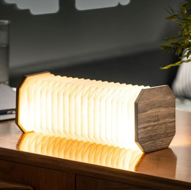 Original and design decoration - Accordion Lamp - Walnut - Soft light