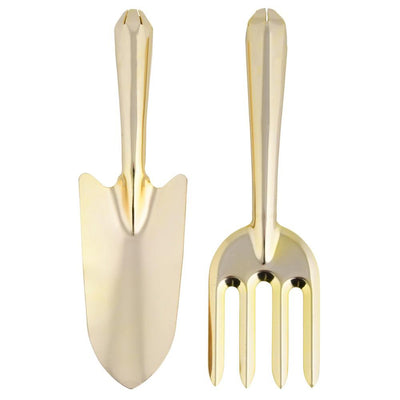 Gold gardening tools