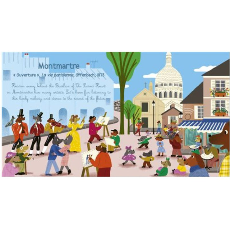 A musical day in Paris - Musical book - Grund Editions for kids 