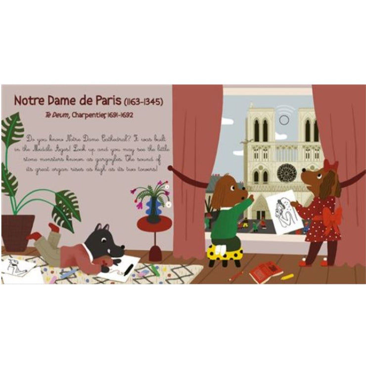 A musical day in Paris - Musical book - Grund Editions for kids 