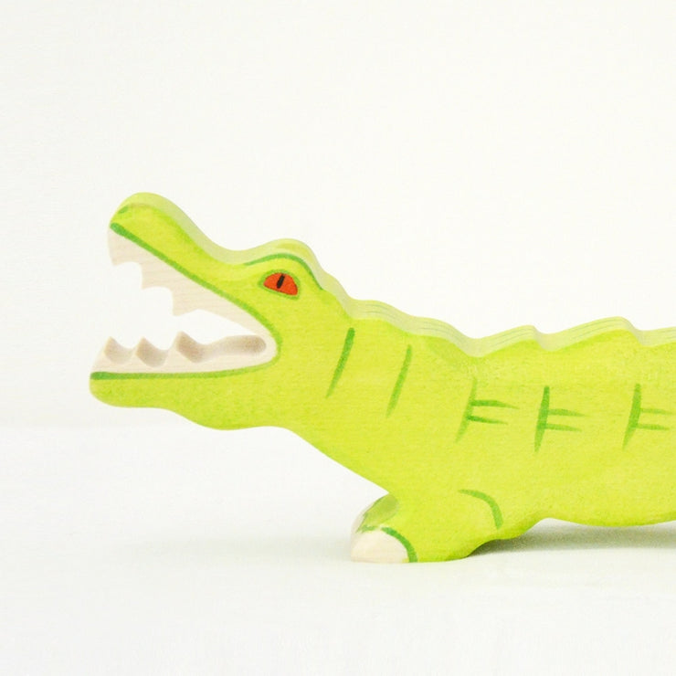 Handmade Wooden Crocodile