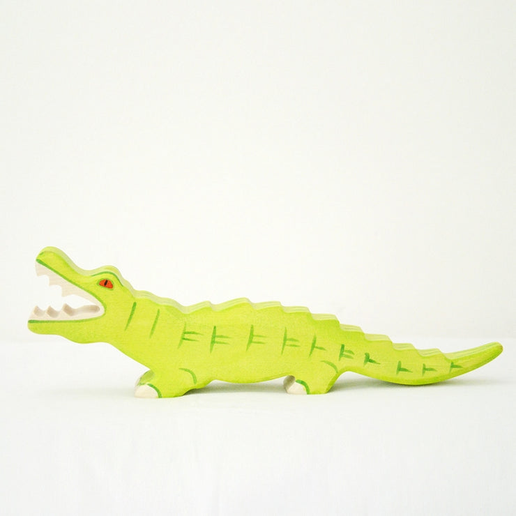 Handmade Wooden Crocodile