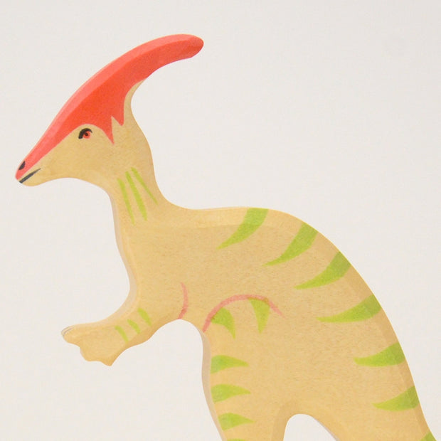 Handmade Wooden Parasaurolophus