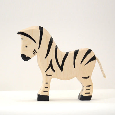 Handmade Wooden Zebra