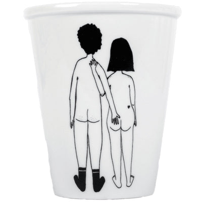 Cup - Naked couple back