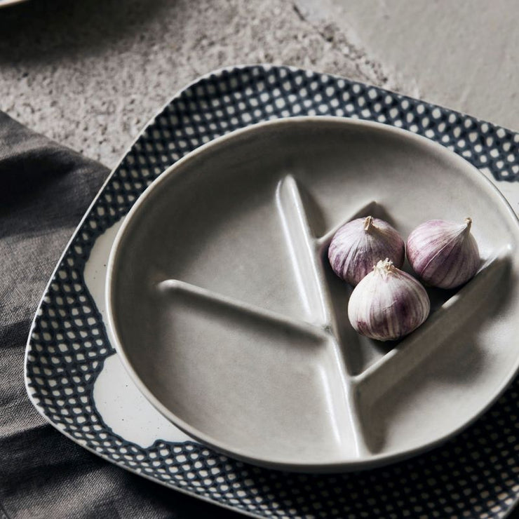 HOUSE DOCTOR - small branch plate - light grey