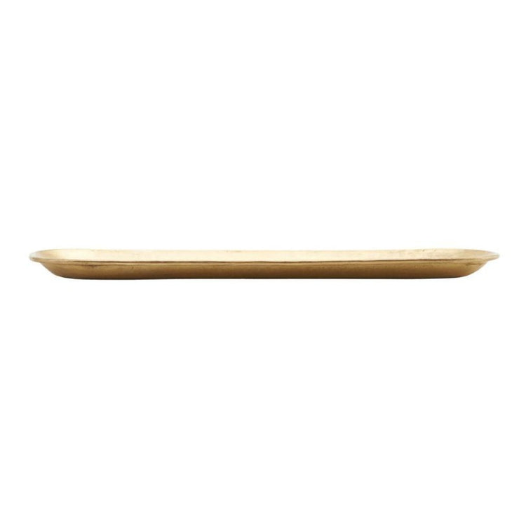 Large golden brass tray - Rich