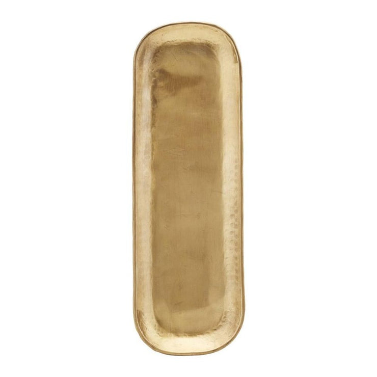 Large golden brass tray - Rich