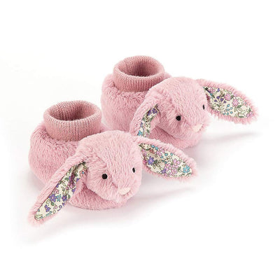 Jellycat pink baby slippers