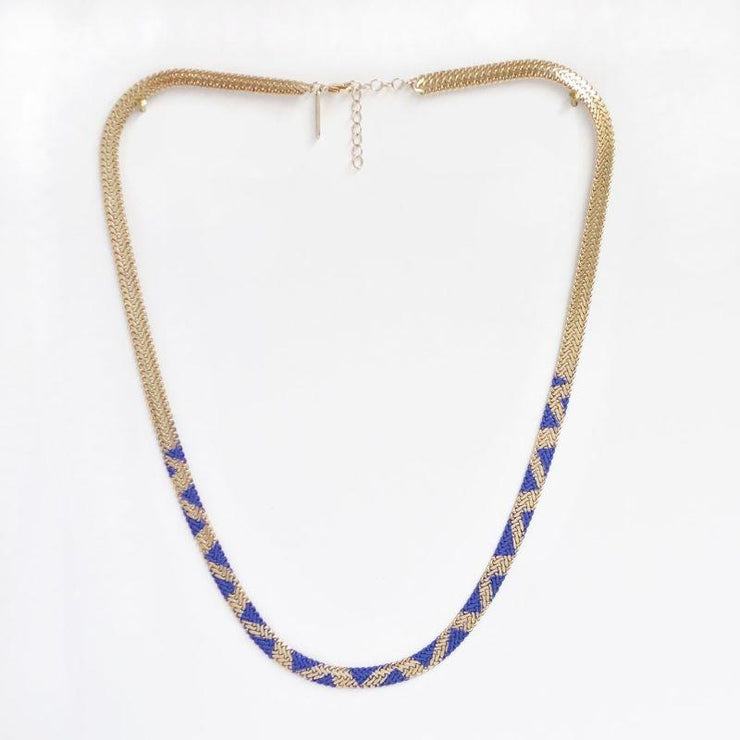 Mirage necklace - Electric blue