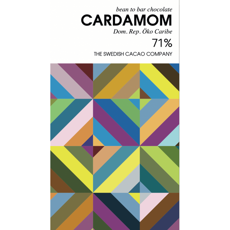 Artisanal dark chocolate -  Cardamom 71%