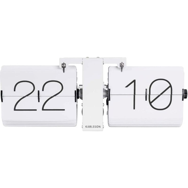 KARLSSON - No case flip Clock - white - design and modern decoration