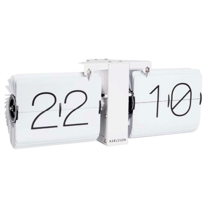 KARLSSON - No case flip Clock - white - design and modern decoration