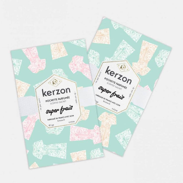 KERZON - scented sachets for laundry - super frais - cedar and ylang-ylang