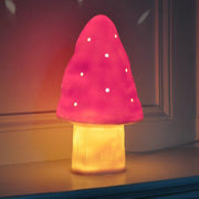 Pink mushroom lamp