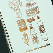 LES EDITIONS DU PAON - recipe notebook handmade in France - grocery design