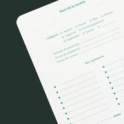 LES EDITIONS DU PAON - recipe notebook handmade in France - grocery design