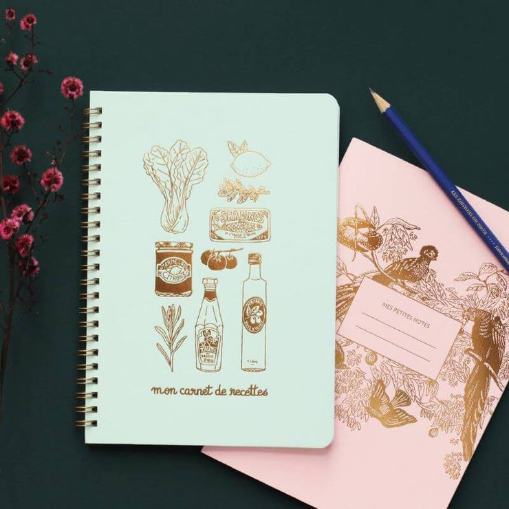 LES EDITIONS DU PAON - recipe notebook handmade in France - grocery design