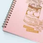 LES EDITIONS DU PAON - recipe notebook handmade in France - pink jolie conserve