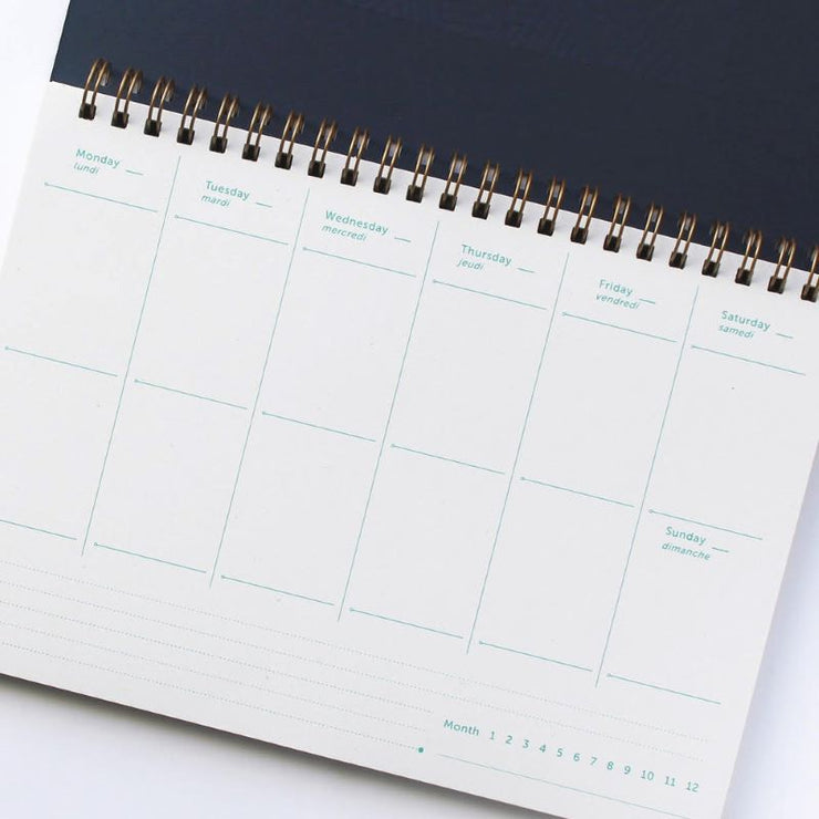 LES EDITIONS DU PAON - weekly planner made in france - fougere