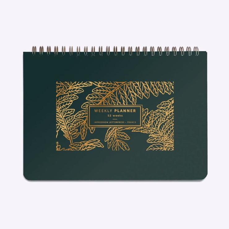 LES EDITIONS DU PAON - weekly planner made in france - fougere