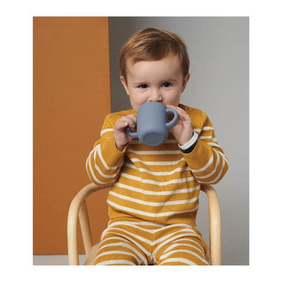 Liewood - silicon training cup for baby - cute blue wave