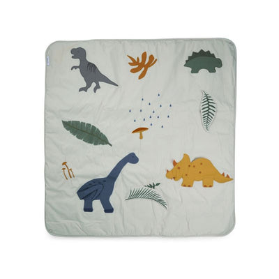 Glenn activity blanket - Dino mix blue