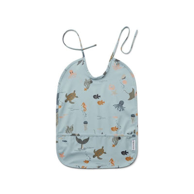 LIEWOOD - water repellent bib - sea creatures 