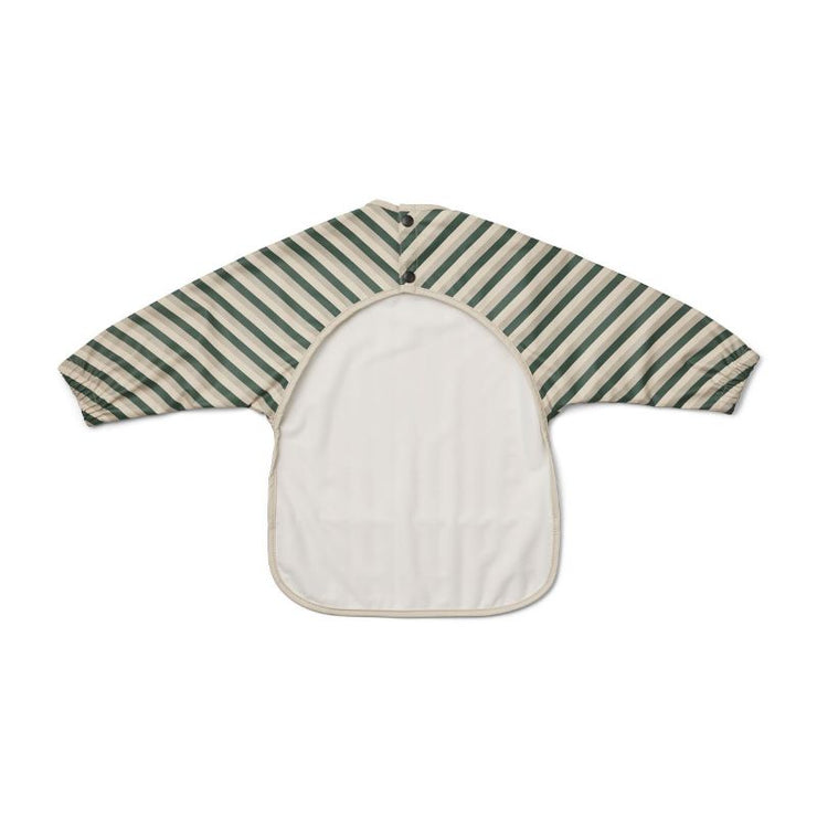 LIEWOOD - Cape bib - blue stripes - water repellent