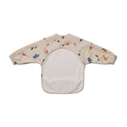 LIEWOOD - cape bib for kids - safari mix - long sleeves and water repellent