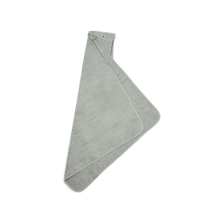 LIEWOOD - hooded bath towel - blue hippo - cute bath accessories 